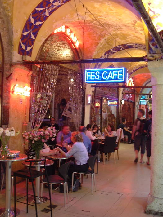 Fes Cafe coffeeshop in the Grand Bazaar in Istanbul.
