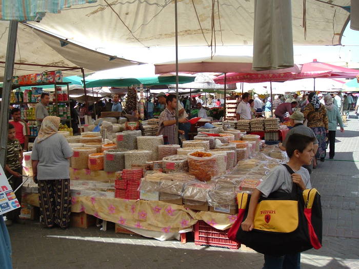 Weekly market in Selçuk, Turkey.