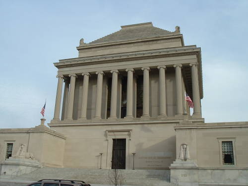 House of the Temple, a Masonic building in Washington, D.C., built in what was thought to be the design of the tomb of Mausolus.