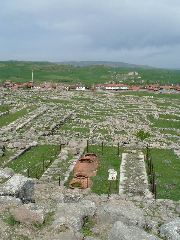 The Great Temple district in the lower city of Hatusas, the capital city of the Hittite Empire.