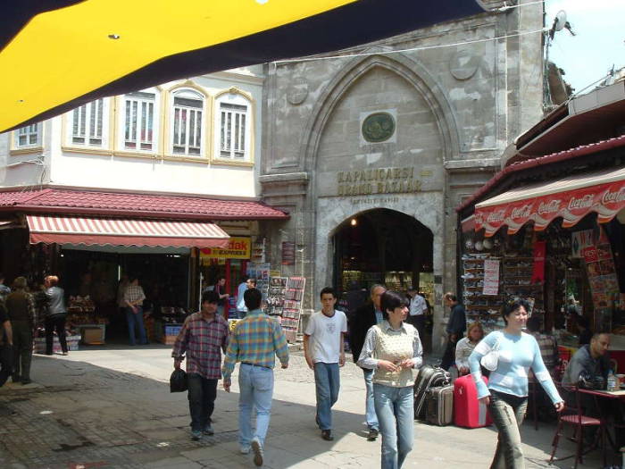 Entrance to the Grand Bazaar in Istanbul.