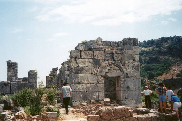 Palaestra church at ancient Kaunos near Dalyan in Turkey.