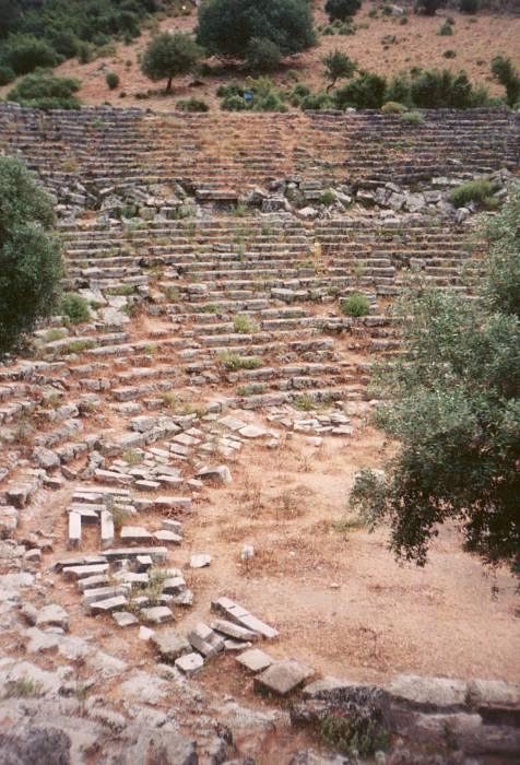 Theater at ancient Kaunos near Dalyan in Turkey.