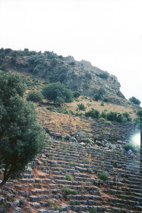 Theater at ancient Kaunos near Dalyan in Turkey.