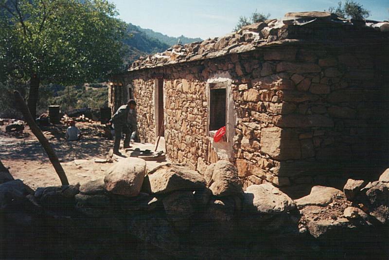 A mountain shepherd's home.  On a mountain trek in Turkey.