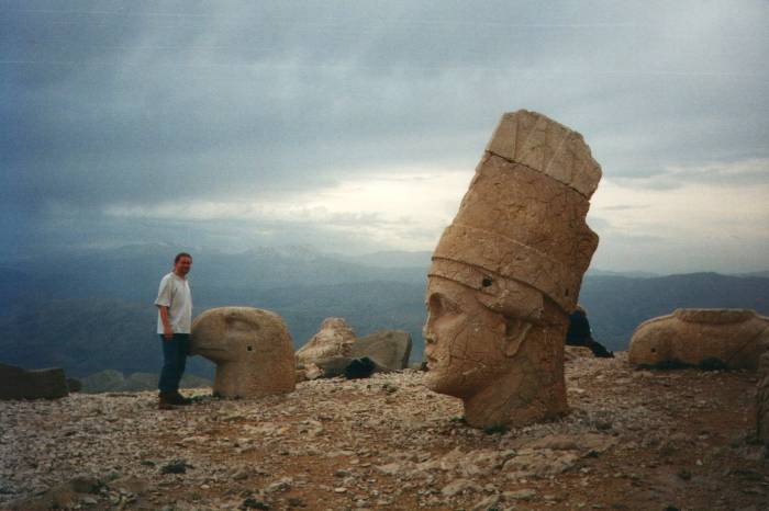 Views from Nemrut Dağı of eastern Turkey, including the Tigris and Euphrates Rivers.