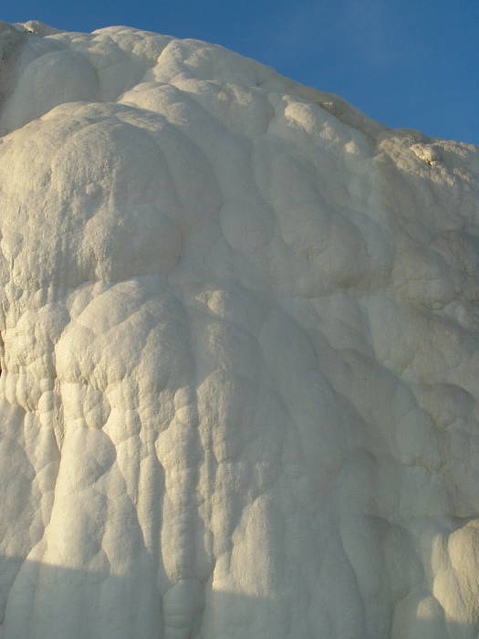 White flowstone formations at Pamukkale.