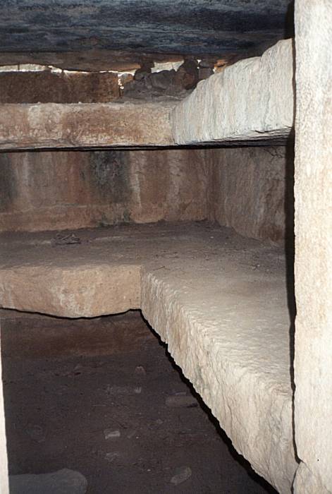 Interior of a tomb in the necropolis of Hierapolis.