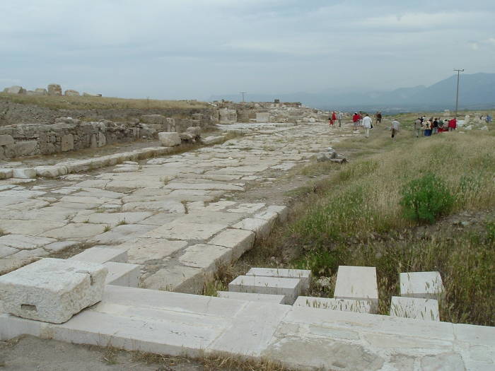 Commercial street in Laodicea.