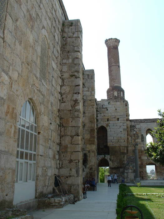 Courtyard of the Isa Bey Camii (Mosque) in Selçuk.