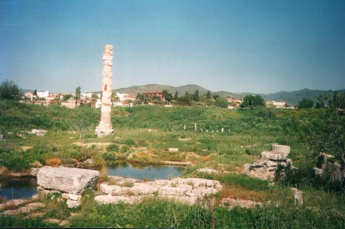 Temple of Artemis, Selçuk in the background.