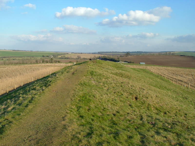 The axis of the West Kennet Long Barrow runs west from its entrance.