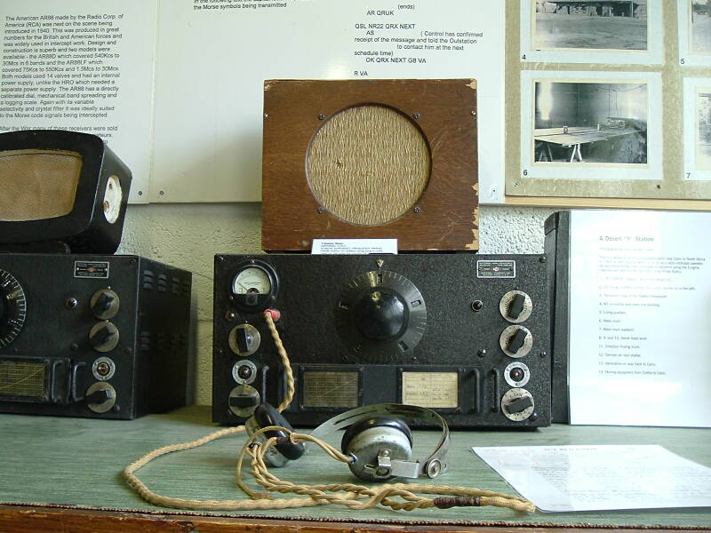 HF receivers used by British Y service intercept operators.