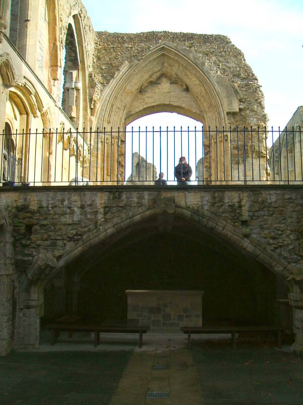 Lady Chapel under the nave of Glastonbury Abbey.