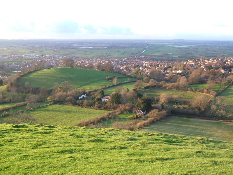 View from Glastonbury Tor.
