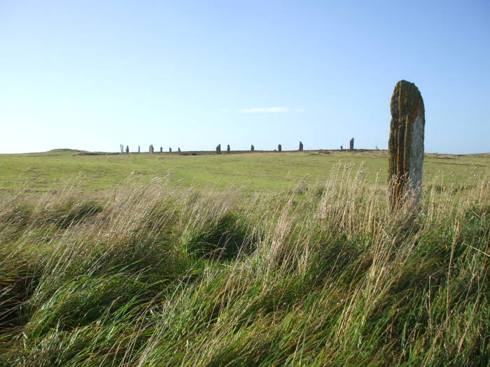 An outlying megalith well outside the Ring of Brodgar.