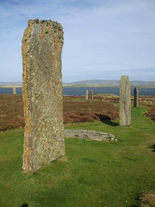 The main stone circle of the Ring of Brodgar.
