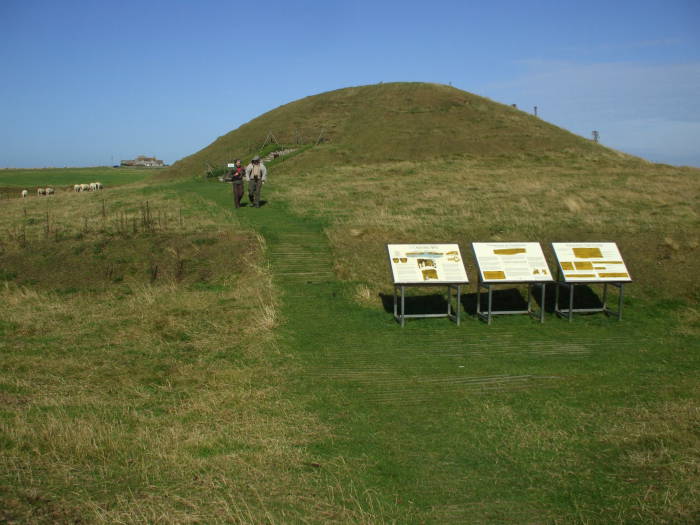 Maeshowe chambered cairn and passage tomb.