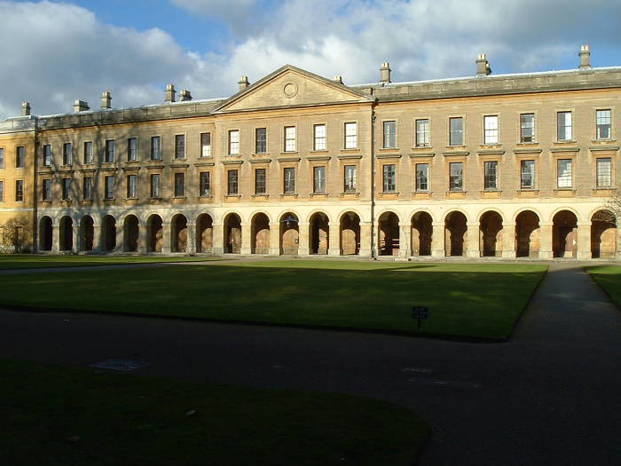 The relatively modern residential hall where C.S. Lewis lived.