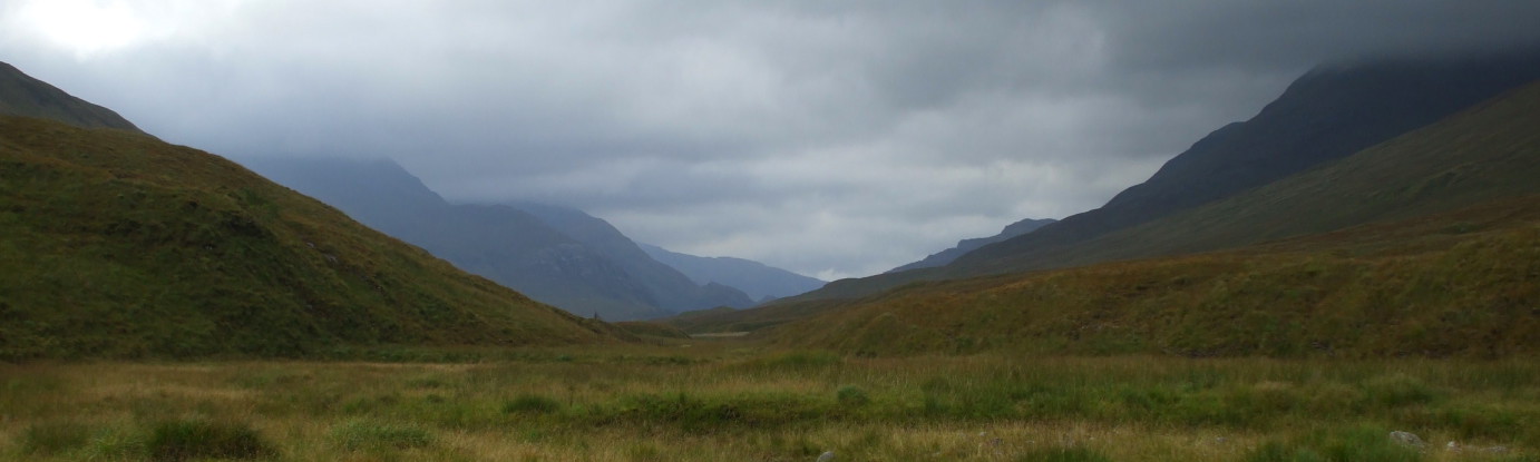 The Water of Nevis in the Scottish moors.