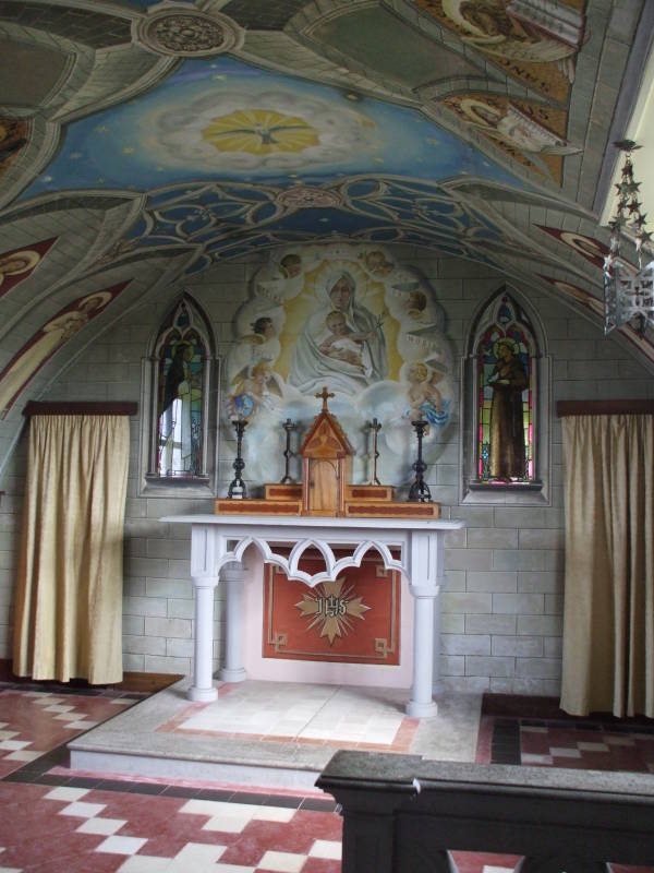 Interior of the Italian Chapel on Lamb Holm, Orkney.
