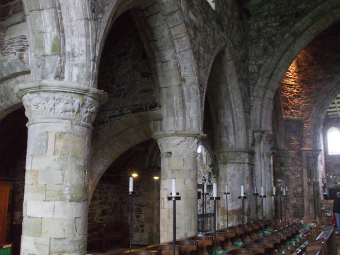 Iona Abbey interior.