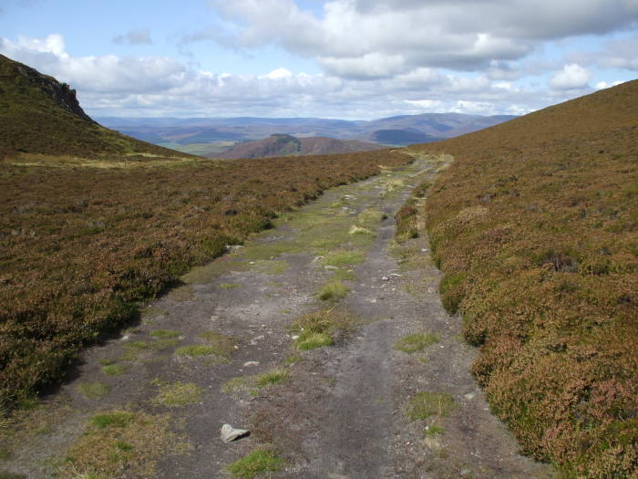 Bealach na Searmoin, the Pass of the Sermon, on a mountain trek outside Pitlochry, Scotland.