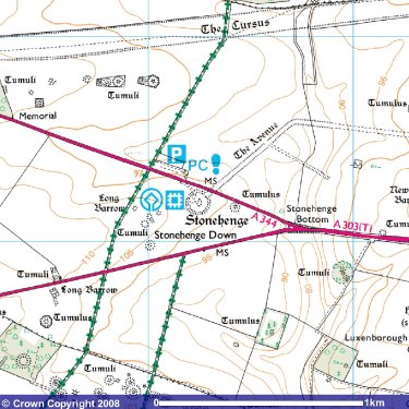 Stonehenge map.