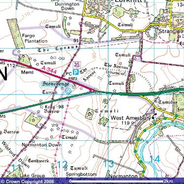 stonehenge map of england