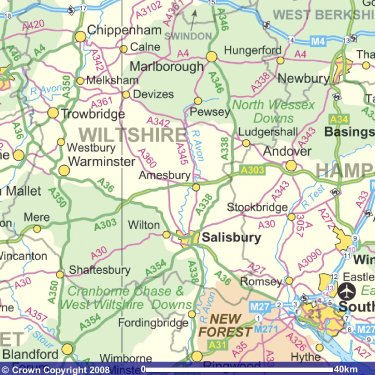 Wiltshire and the Salisbury Plain.
