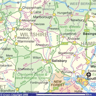 Map Of Stonehenge And Surrounding Area Visiting Stonehenge