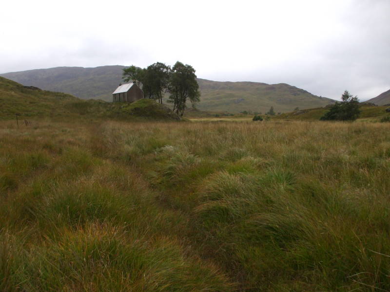 Staoineag Bothy, in Lochaber, in the Scottish Highlands.