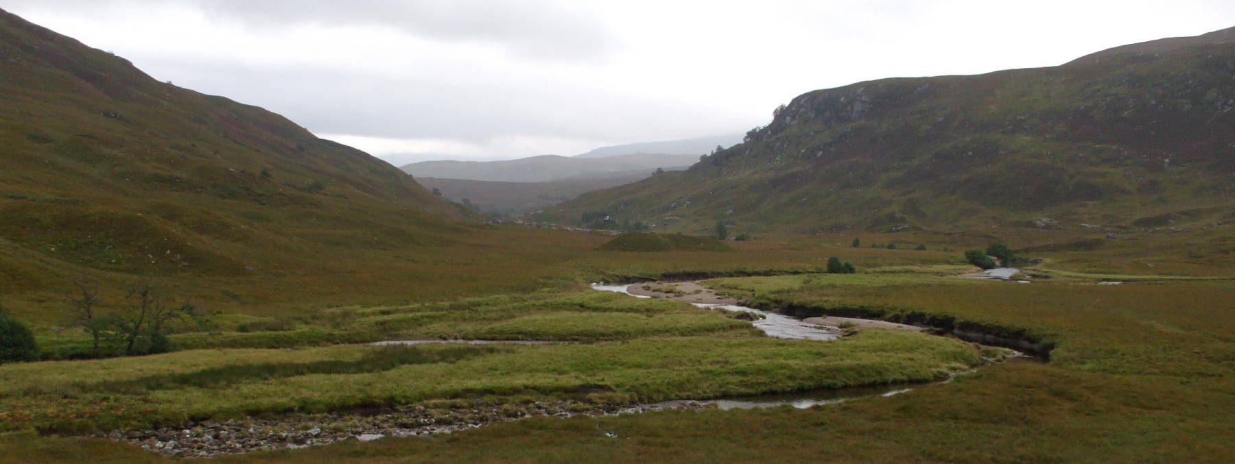 Abhainn Rath between Staoineag Bothy and Lùibeilt, in Lochaber in the Scottish Highlands.