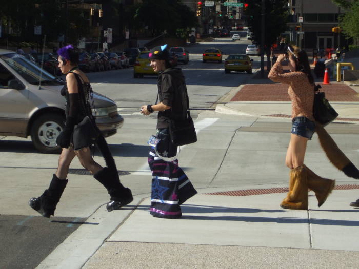 Various cosplayers at the Otakon anime and manga conference in Baltimore.