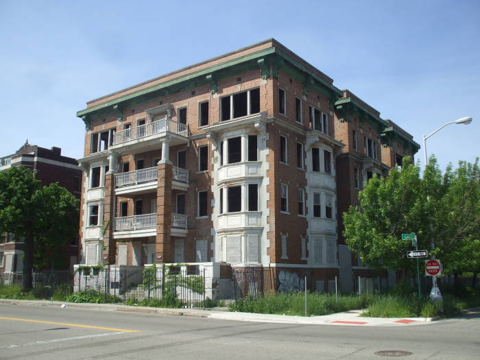 Atlanta apartment building.