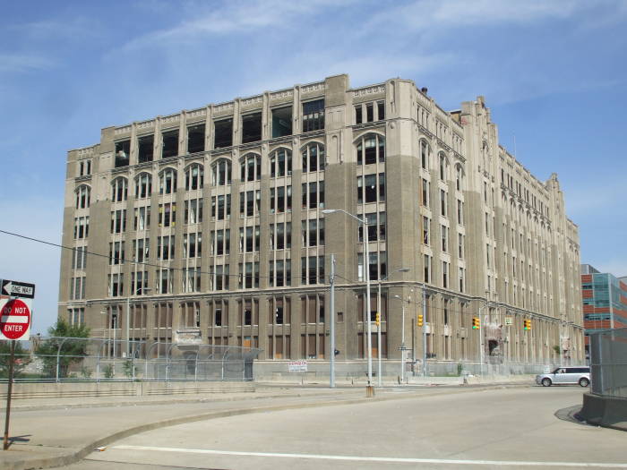 Demolition of Cass Technical High School.