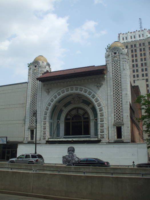 Vacant ornate theatre.