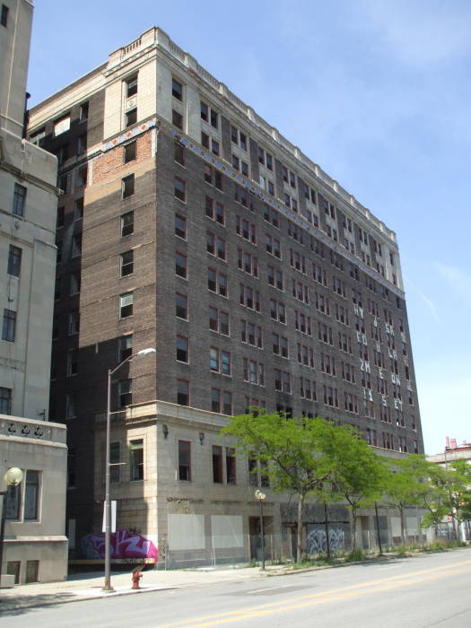 American Hotel beside the Masonic Temple in Detroit.