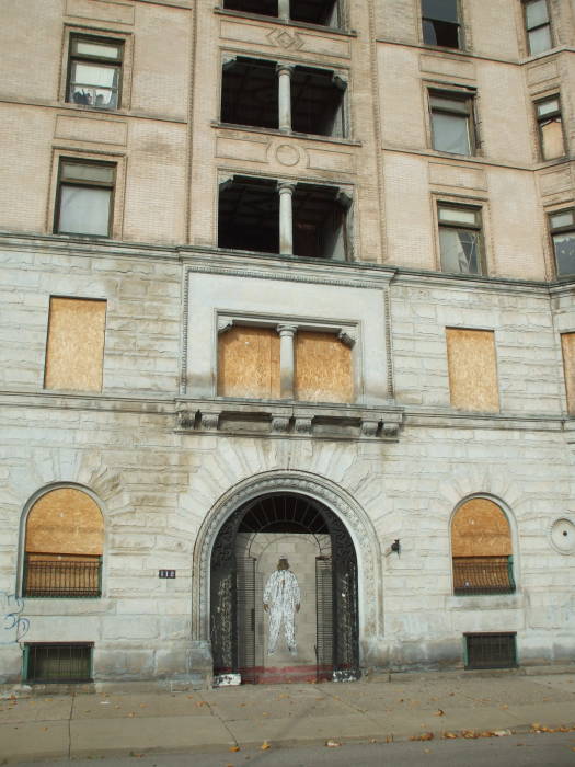 Temple Street east of Cass Street near the Masonic Temple in Detroit.