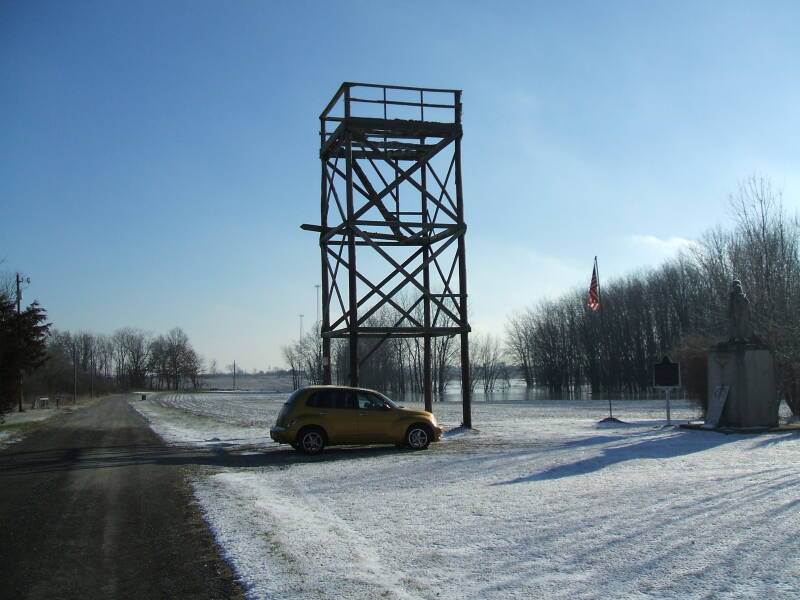 Cairo Cold War watchtower in northern Tippecanoe County, Indiana.