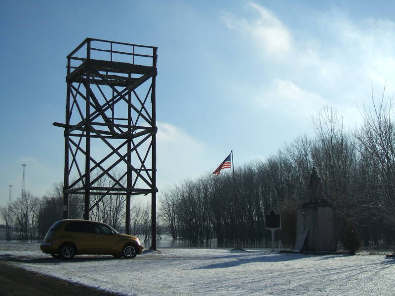 Cairo Cold War watchtower in northern Tippecanoe County, Indiana.