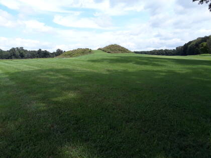 Mound A, the largest mount at Angel Mounds.