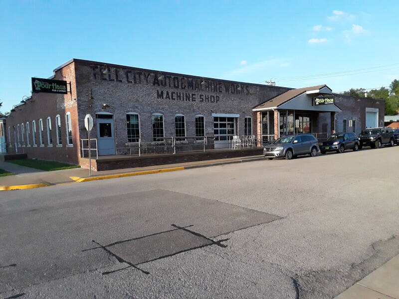 Former Tell City Auto and Machine Works, now the Pour House craft brewery in Tell City, Indiana.