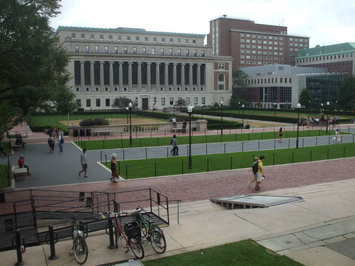 Columbia University, main quadrangle, as seen in the movie Ghostbusters.