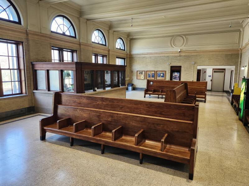 Waiting area in Amtrak Station.