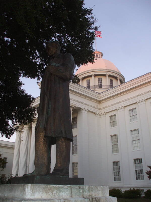 Status of James Marion Sims at Alabama State Capitol in Montgomery, Alabama.