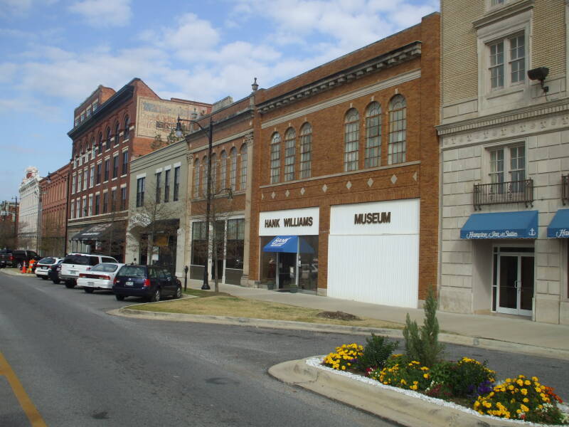 The Hank Williams museum on Commerce Street, Montgomery, Alabama.