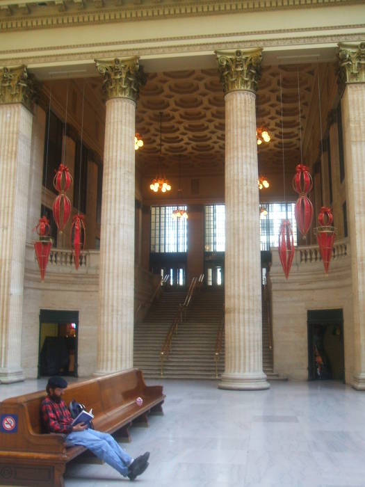 Interior of Union Station in Chicago.