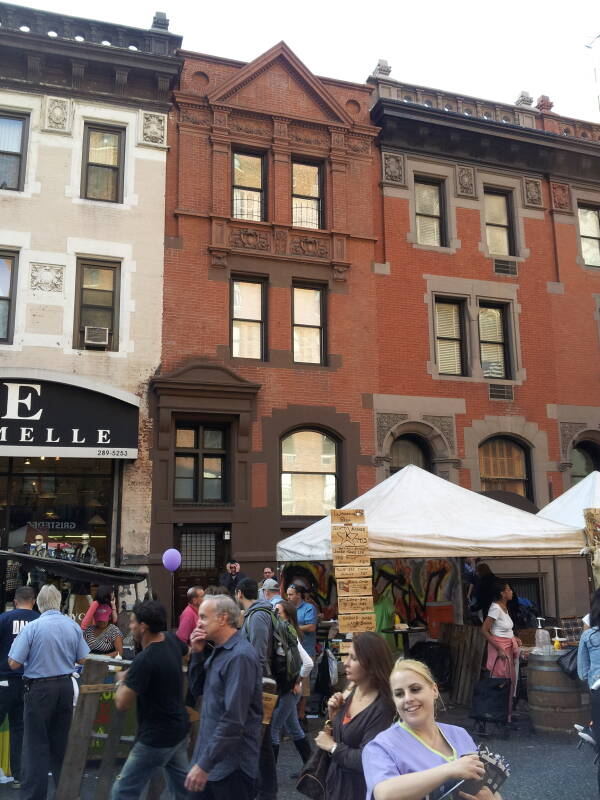 Andy Warhol's first New York home at 1342 Lexington Avenue just north of 89th Street.