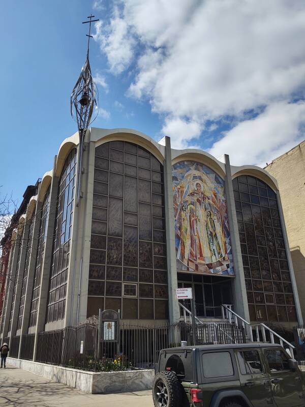 Andy Warhol's Byzantine Catholic church on East 15th Street at Second Avenue in the Gramercy Park district.